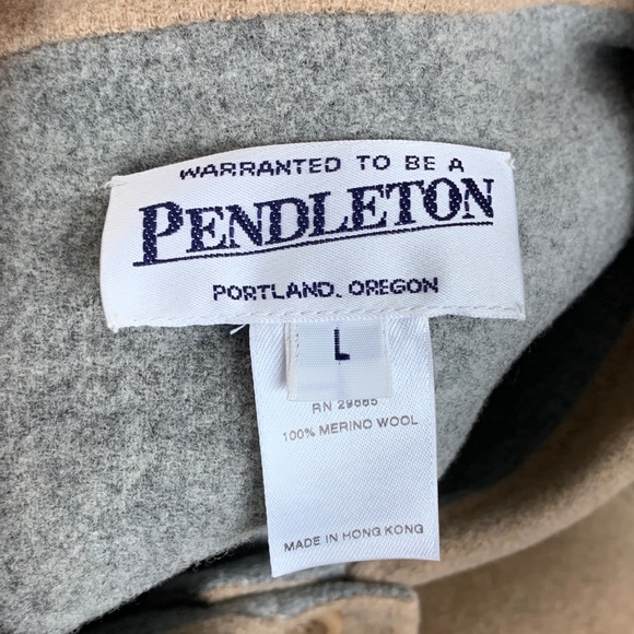 Pendleton wool brown coat size large - Picture 4 of 5